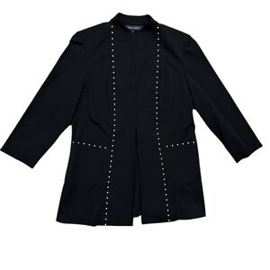 MING WANG SIZE S BLACK Gold Studded JACKET